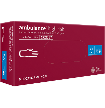 Ambulance  PF  50 шт рукавички латексні підвищеної міцності